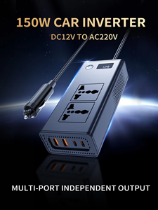 Nuevo inversor de coche potencia 200W enchufe Universal Dual interfaz 4USB QC3.0 + PD entrada de carga rápida 12V a salida 220V voltaje - Product Image 6