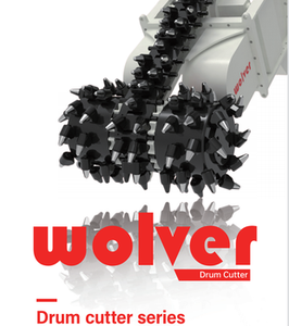 重型挖掘机用Wolver BRC30液压破碎锤铣床隧道铣削液压横链滚筒刀