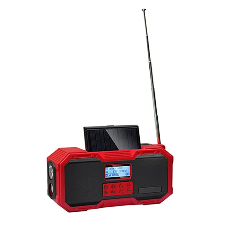 Radio Global Bt Speaker Surya Digital Portabel Pemutar Cd Tampilan Led DAB + AM Fm Radio dengan Pengisi Daya Usb/Solar