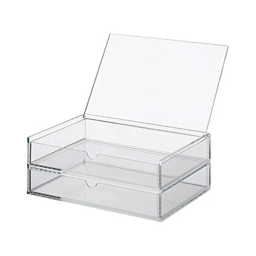 clear wedding card booster display storage box acrylic case front magnet