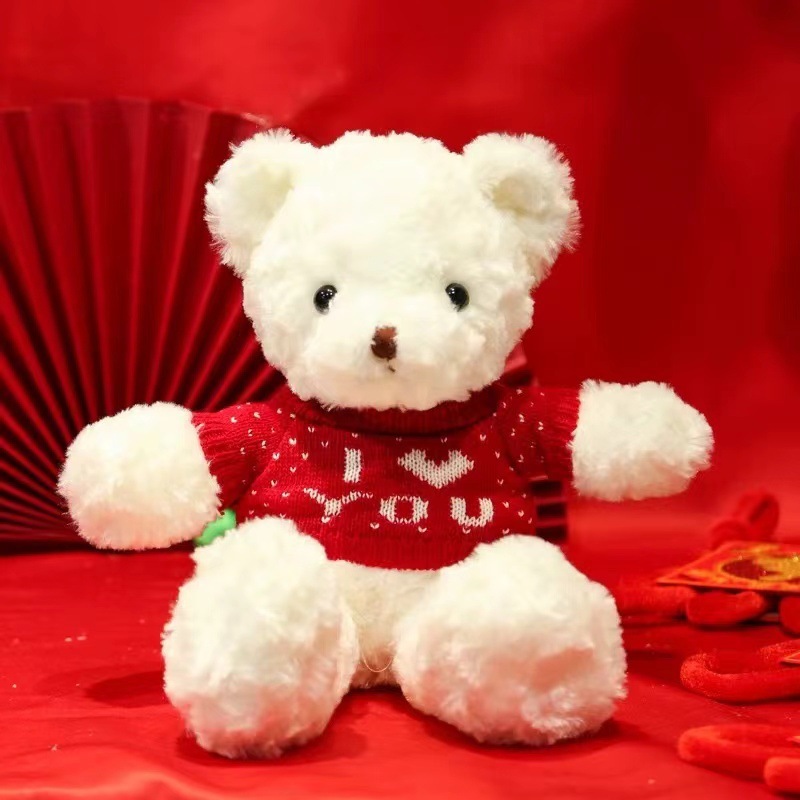White twist flower-red love