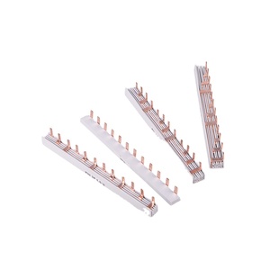 Cooper1P 100% 2P 3P 4P U Type /pin Type busbar สำหรับ MCB ทองแดง busbar โรงงานจีน63A โดยตรง80A 100A - Product Image 1