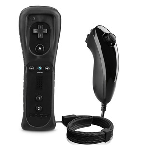 Wii標準モデルゲームジョイスティック左右ハンドルストレート & カーブシリコンカバー鶏脚手ロープコントローラ - Product Image 4