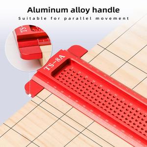 ANDUUK W-73 Aluminum Alloy Right Angle <strong>Hole</strong> Positioning Precision Marking Ruler square Scribing Tool Woodworking <strong>Scriber</strong> - Product Image 5