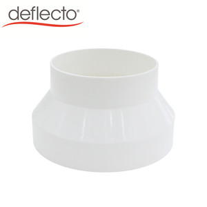 白色ABS塑料直列适配器，有各种规格的管道减速器 - Product Image 4