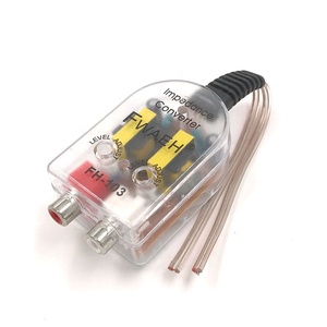 Adaptador de nivel RCA para altavoz de coche, convertidor de Audio de alta a baja impedancia, amplificador de sonido Subwoofer ajustable - Product Image 1
