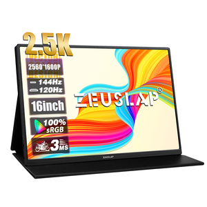 ZEUSLAP 16 "2560*1600P 100% sRGB 2.5k 144Hz Display <span class=keywords><strong>LCD</strong></span> Portátil Computador PC Gaming <span class=keywords><strong>Monitor</strong></span> para <span class=keywords><strong>Mini</strong></span> PC Laptop Switch PS4 ps5