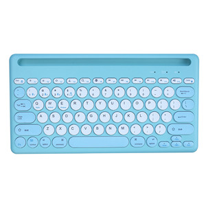 Teclado tri-modo tijera silencioso 78 teclas Mini teclado portátil lindo teclado inalámbrico para tableta computadora portátil