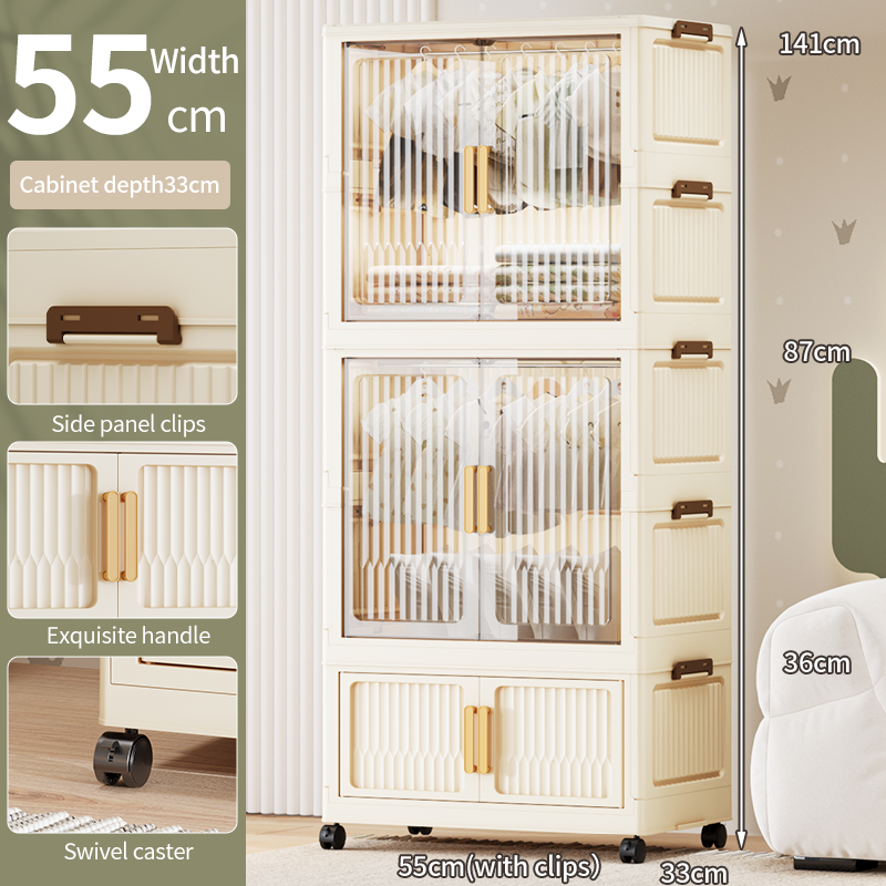 55 larghezza-2 armadio 1 mobile pieghevole