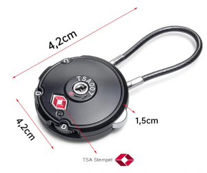 YH3225 yuvarlak TSA bavul kilidi, şifreli kilit, 3 basamak, TSA kilit bavul, seyahat çantaları, valizler, dolaplar için - Product Image 1