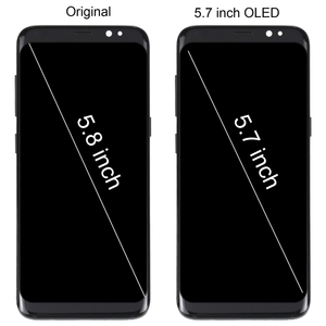 จอ LCD โอแอล5.7นิ้วสำหรับซัมซุงกาแลคซีเครื่องอ่านพิกัด SM-G950 S8ประกอบเต็มรูปแบบพร้อมกรอบ