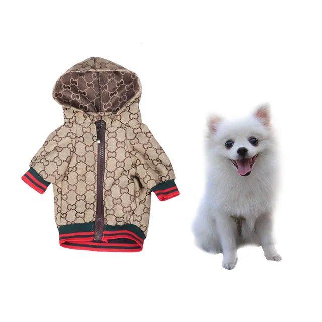 थोक कुत्ते कपड़े उच्च अंत लक्जरी डिजाइन बुना हुआ स्वेटर कार्डिगन पालतू कपड़े