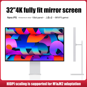 Monitor de ordenador LED 4K UHD, panel IPS de 27/32 pulgadas con interfaz DP de entrada para escritorio de negocios de juegos en Apple Silver