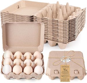6/12 di động sinh thái thân thiện trứng hộp carton bao bì giấy bột giấy gà trứng khay các tông Giấy Chủ container cho tủ lạnh - Product Image 1