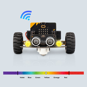 Ranging und Hindernis vermeidung Micro: Bit Smart Car Kit/Qtruck/Python Education Micro bit Programmier bares Robot Car Kit