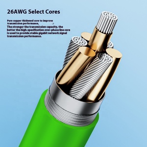 Cat5e猫6 8P8C RJ45女性LANイーサネットネットワーク延長ケーブルスクリューパネルマウント付き工場卸売 - Product Image 4