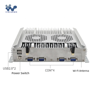 VINCANWO BPC-102 Mini Computer i7 Fanless Industrial Windows 10 J1900 incorporato PC con Linux usato i3 processore