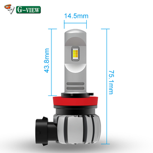 Gview GA7035 popüler oto LED ampul sis farları H8 H11 LED farlar X5 A4 A3 Cruze araba aydınlatma sistemi için 6000k renk - Product Image 2