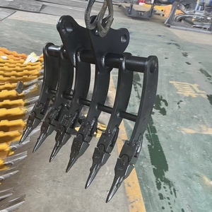 降价销售迷你挖掘机工程机械零件耐用根液压耙斗根耙 - Product Image 6