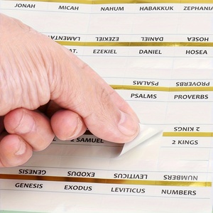 <strong>Bible</strong> Indexing Tabs, <strong>Bible</strong> Index Tabs, <strong>Bible</strong> Sticky Index Tabs for Old and New <strong>Testament</strong>
