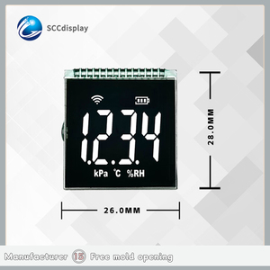 Sıcak satış özelleştirilmiş VA negatif 5V gerilim ekran LCD 14PIN arayüz modülü küçük boyutu 7 Segment ekran modülü
