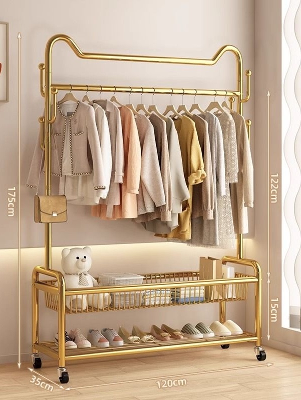 120cm doré+panier de rangement