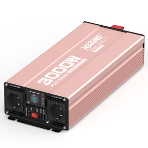 3000瓦功率逆变器12V DC至110V 120V交流汽车插头适配器插座转换器改进型逆变器，带快速充电 - Product Image 1