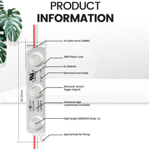 Tape Adhesive Backside 1.2W/1.5W/3W DC 12V Injection 3 <strong>LED</strong> Module - Product Image 6
