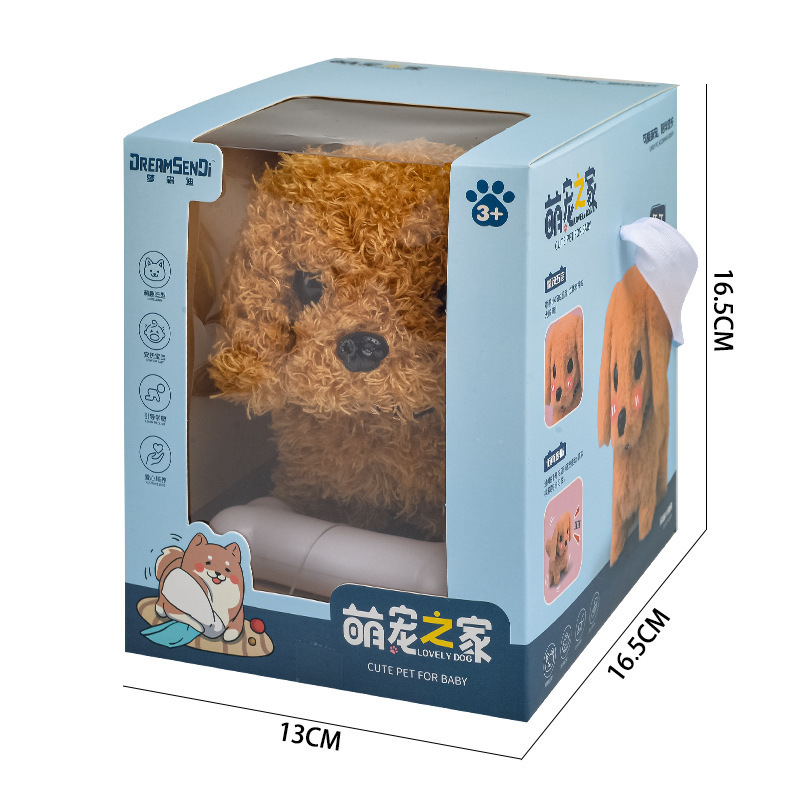 Caja de regalo eléctrica de peluche chino.