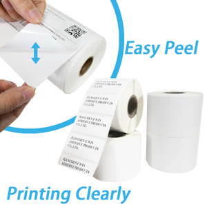 Waterproof 4&quot; X 6&quot; Dymo Blank Direct Label <strong>Stickers</strong> Roll 4x6 Fanfold Direct Thermal Labels Shipping 4*6 Thermal Label - Product Image 4