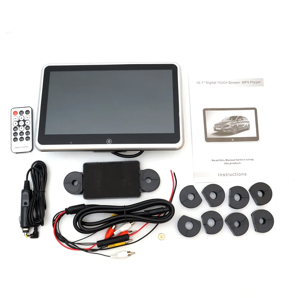 Monitor Universal para reposacabezas de coche de 10,1 pulgadas, vídeo 1080P, pantalla Digital LCD de alta definición, reproductor de vídeo BT USB FM TF MP5