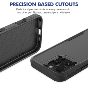 2in1防震装甲手机外壳，适用于iPhone 16 Pro Max PC硬壳 - Product Image 3