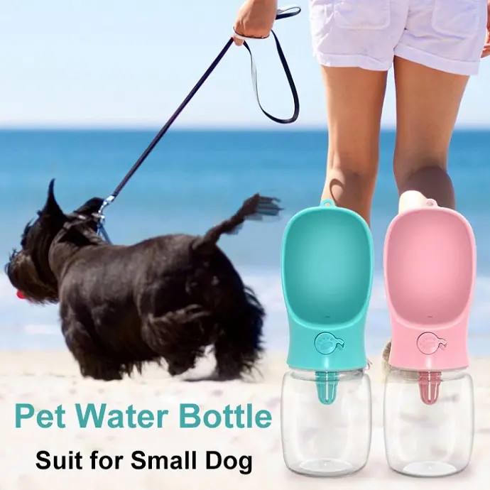 Epsilon-botella de agua portátil para mascotas, dispensador ecológico, a prueba de fugas, para viaje, para perros pequeños y grandes