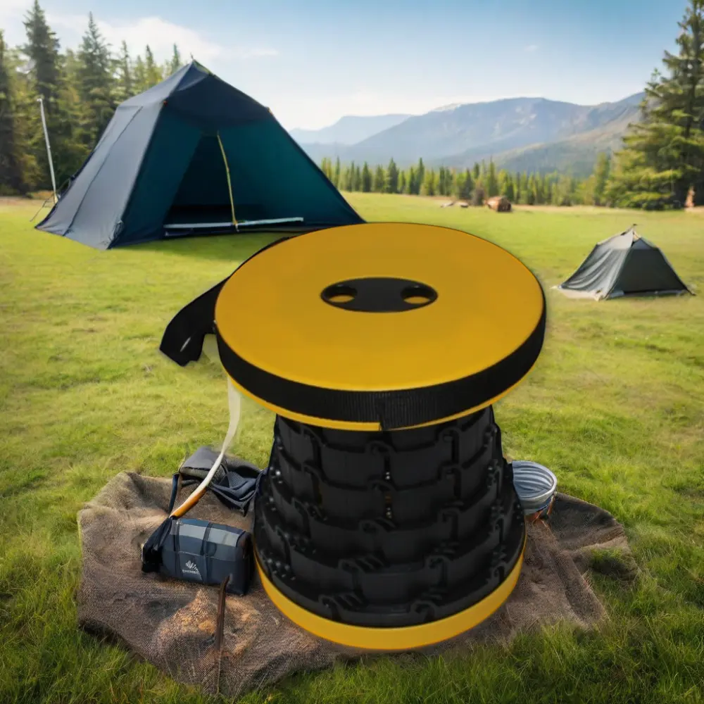 Taburete plegable telescópico de nailon de alta calidad, silla de Camping para senderismo, pesca, otras actividades al aire libre