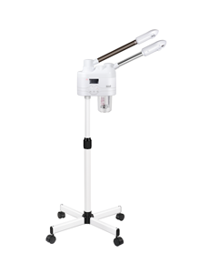 Многофункциональный электрический отпариватель для лица 2-в-1 (горячий/холодный) с лампой-лупой 5X и профессиональным озоновым распылителем для салонов красоты и спа - Product Image 2