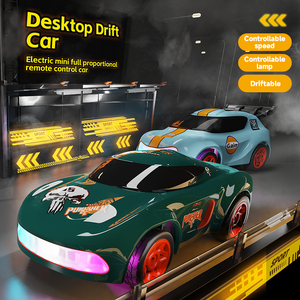 JJRC Q197 Mini masaüstü Drift araba 1:64 ölçekli RC Model 6 işık renkleri uzaktan kumanda ve araba entegre tasarım oyuncak yarış arabası - Product Image 2