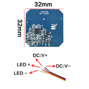 Nuevo DC12V 24V Sensor inteligente Interruptor de luz LED Tablero de madera Módulo de Interruptor táctil penetrable para gabinete Suministros de equipos de luz LED - Product Image 4