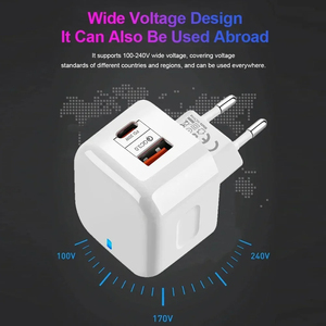 Ab abd İngiltere 20W çift tip-c USB c PD duvar şarj hızlı hızlı şarj güç adaptörü için 11 12 13 14 15 için Samsung için HTC için LG O - Product Image 4