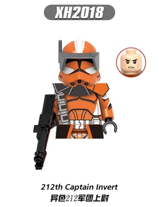X0350 Commander Ganch ARC Trooper Seven 501th Jet Trooper Bloques de construcción de plástico Juguete educativo para niños