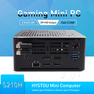 スーパーマーチ4K CPUミニデスクトップPC RTXプロセッサモニター付きSSDハードDDR4 RAMファンレス工業用コンピュータ - Product Image 6