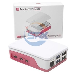 <strong>Raspberry</strong> <strong>Pi</strong> Generation 5 5 Official Red and White Cooling <strong>Case</strong> <strong>Raspberry</strong> <strong>Pi</strong> <strong>Case</strong> Cooling Fan Protective <strong>Case</strong> - Product Image 1