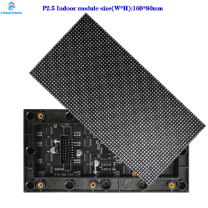 Высокое разрешение Крытый P2.5 светодиодный дисплей модуль 160x80 мм, 64x32 пикселей, 1/16 сканирование - Product Image 5