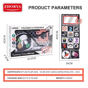 Zhanya儿童活动感官玩具婴儿软书学习带镜子的可悬挂布书 - Product Image 5
