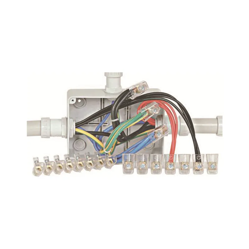 Bloque de distribución de energía de inserción de Cable rápido, caja de empalme Euro C 6, bloque de terminales Sqmm, 10 unidades