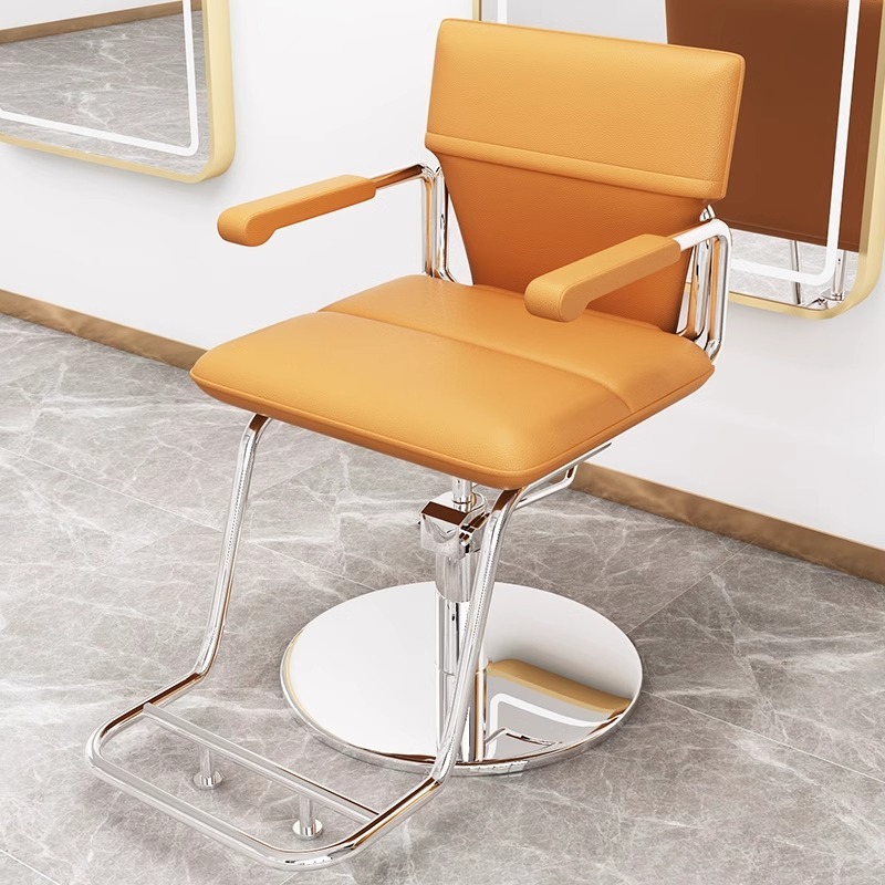 Stainless steel disc-orange western leather-easy to maintain