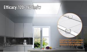 แผงไฟ LED แบ็คไลท์38B 120 LM/W 30W 40W 50W ไฟ LED สี่เหลี่ยมสำหรับตลาด/ร้านค้า/คลังสินค้า/ห้องสมุด - Product Image 4