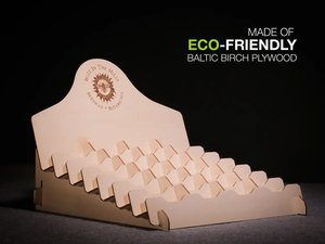 Cửa hàng bán lẻ Countertop Rack 2 oz tin Jar gỗ hiển thị tùy chỉnh gỗ Lip Balm đứng Salve hiển thị cho Craft công bằng Nhà cung cấp gian hàng - Product Image 4