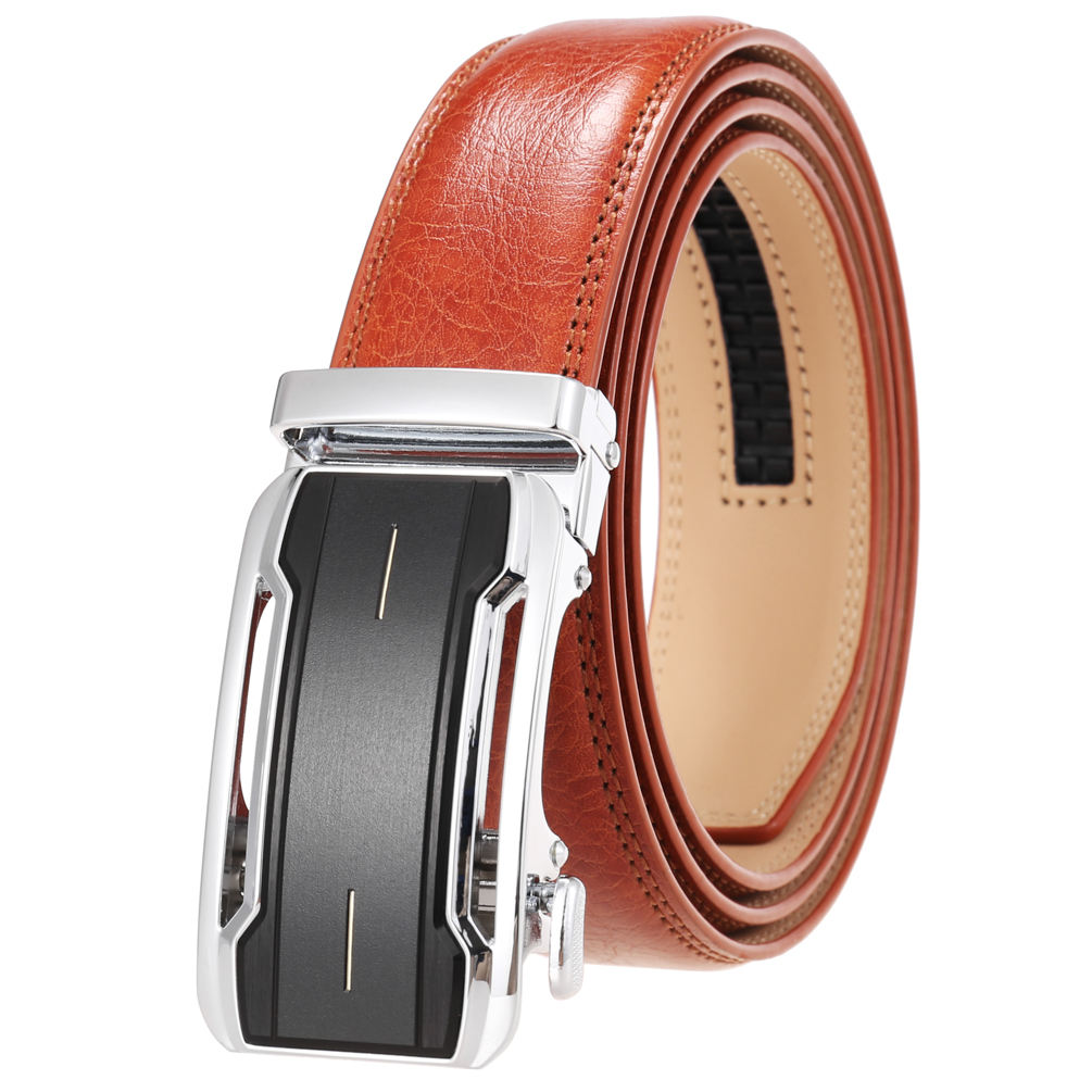 Boucle chromée + 60 brun rouge