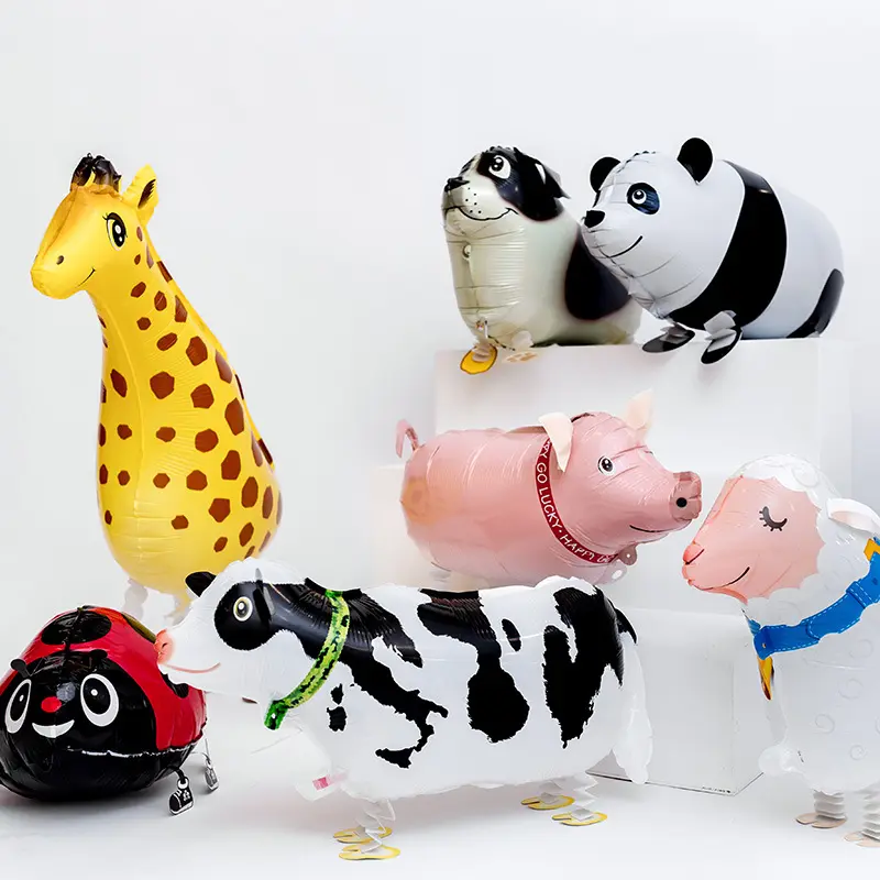 New Design inflatable Sheep Helium Foil Balloon Animal Balloon Walking Pets custom made shape