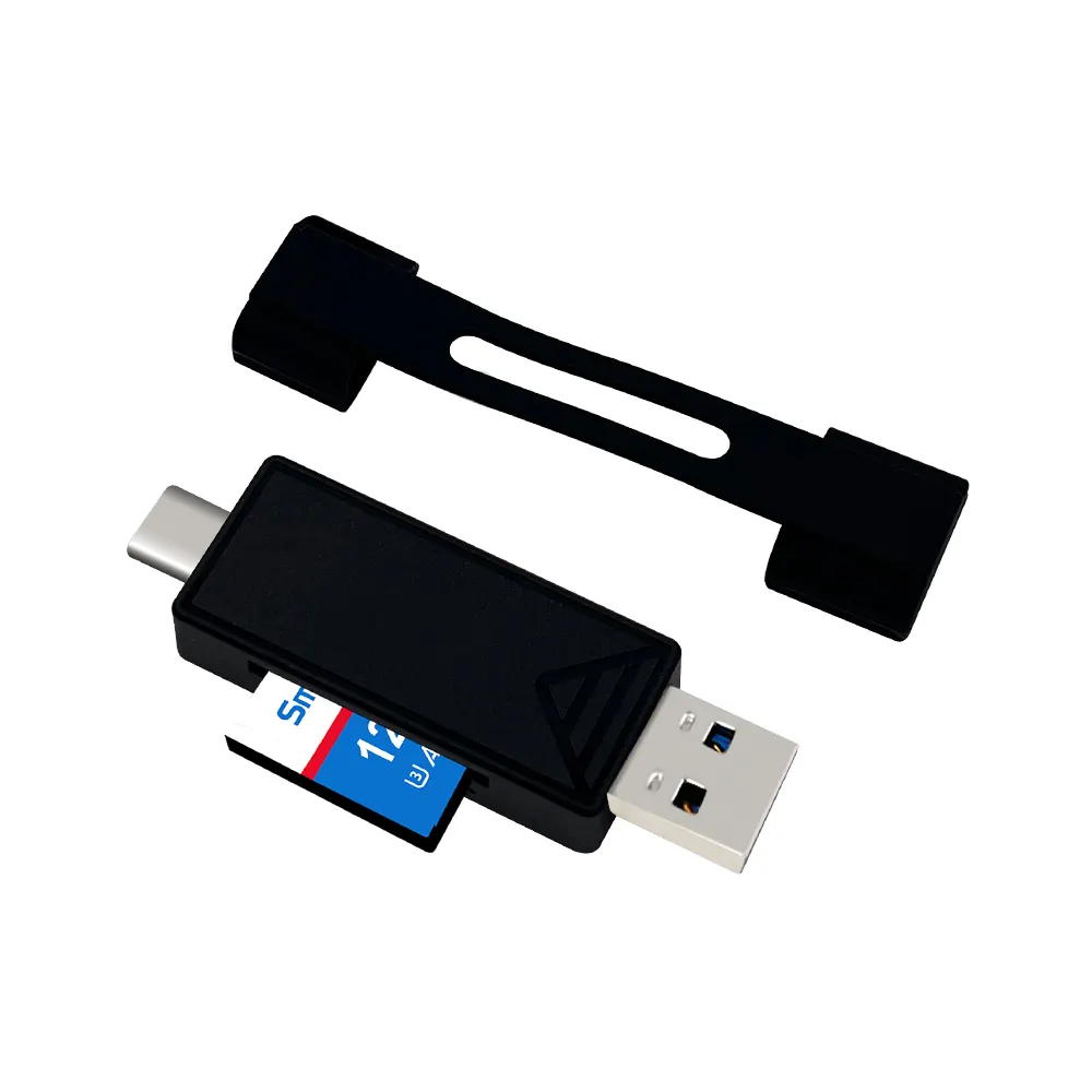 Topdisk新着USB3.0otgカードリーダーTFSDカード用デュアルスロットフラッシュメモリカードアダプターハブ